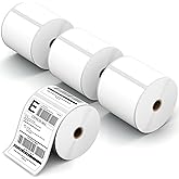 4" x 6" Direct Thermal Label, 1800 Labels/4 Rolls (450 Labels per Roll), Self-Adhesive, Compatible with Zebra, MUNBYN, Rollo & More