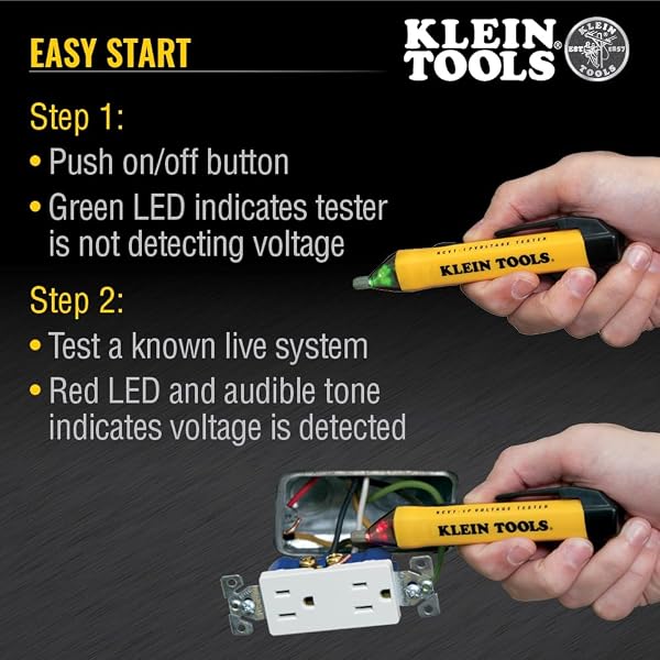KLEIN TOOLS 69149P ELECTRICAL TEST KIT WITH DIGITAL MULTIMETER, NON-CONTACT VOLTAGE TESTER AND ELECTRICAL OUTLET TESTER, LEADS AND BATTERIES
