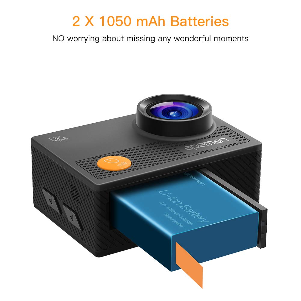 APEMAN Action Camera 4K 16MP WiFi Ultra Underwater