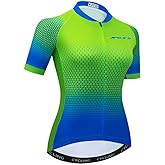 Cycling Jersey Women, Short Sleeve Ladies Bike Shirt Bicycle Clothing for Biking Biker MTB Cyclist Dirt BMX Road Mountain