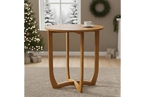 IDZO Outdoor Bistro Dining Table Heavy Duty 270lbs Capacity, FSC Acacia Wood, Elegant & Minimalist Design for Garden, Backyard, Porch, Patio