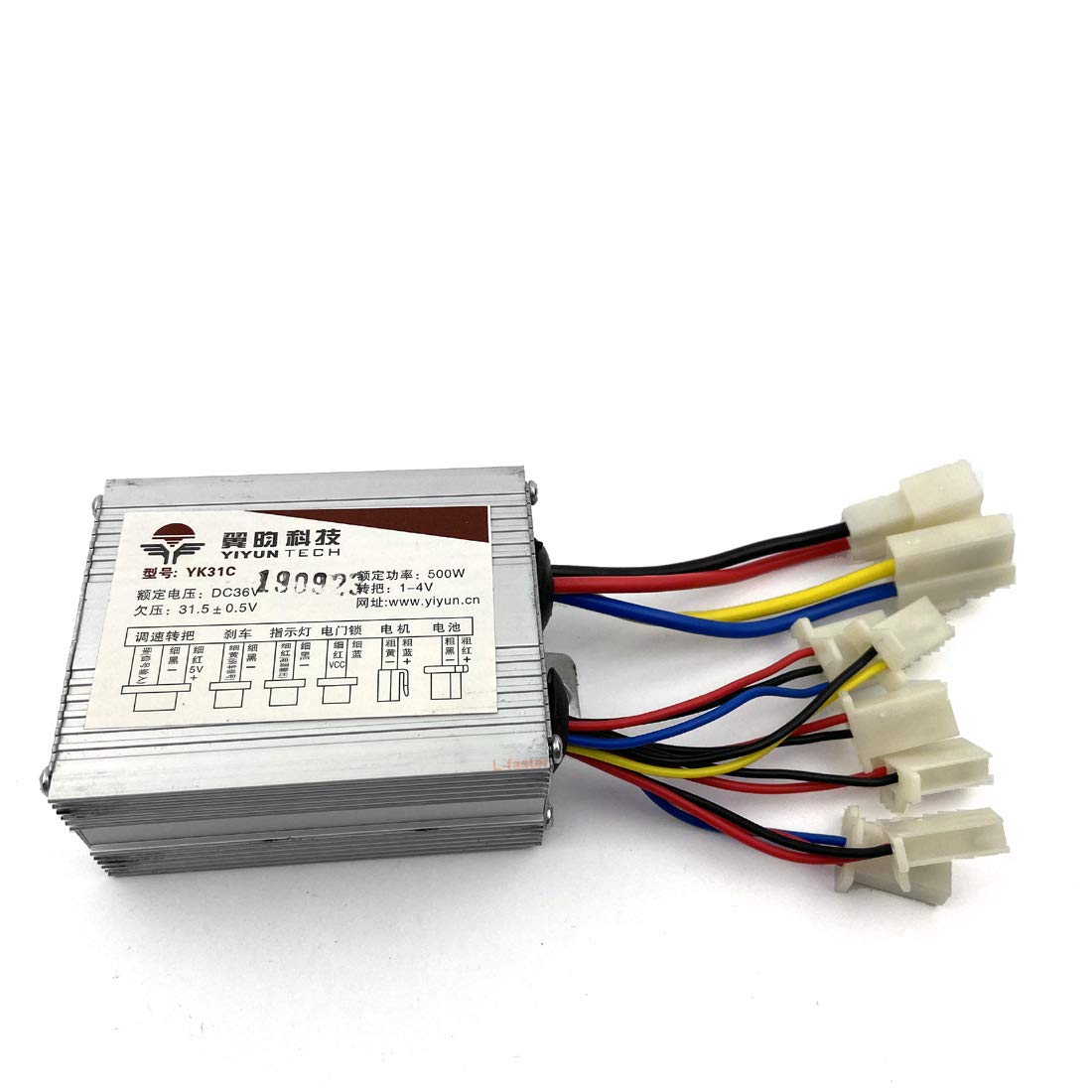 L-faster 24V 36V 48V 500W Electric Motor Controller for Brush DC Motor Speed Control Yiyun 500W Electric Bike Scooter Brushed Controller