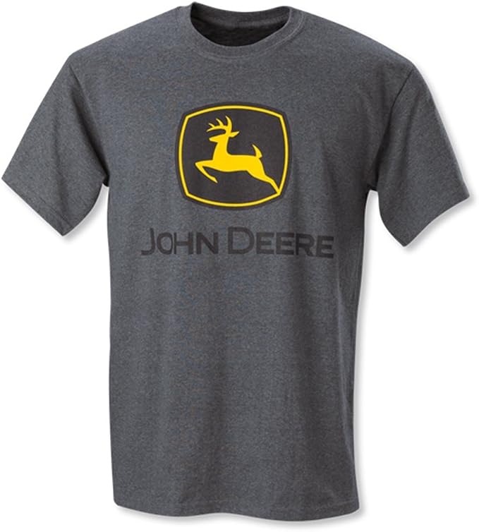 John Deere Charcoal Construction Trademark TShirt (Large) Amazon.ca Clothing & Accessories