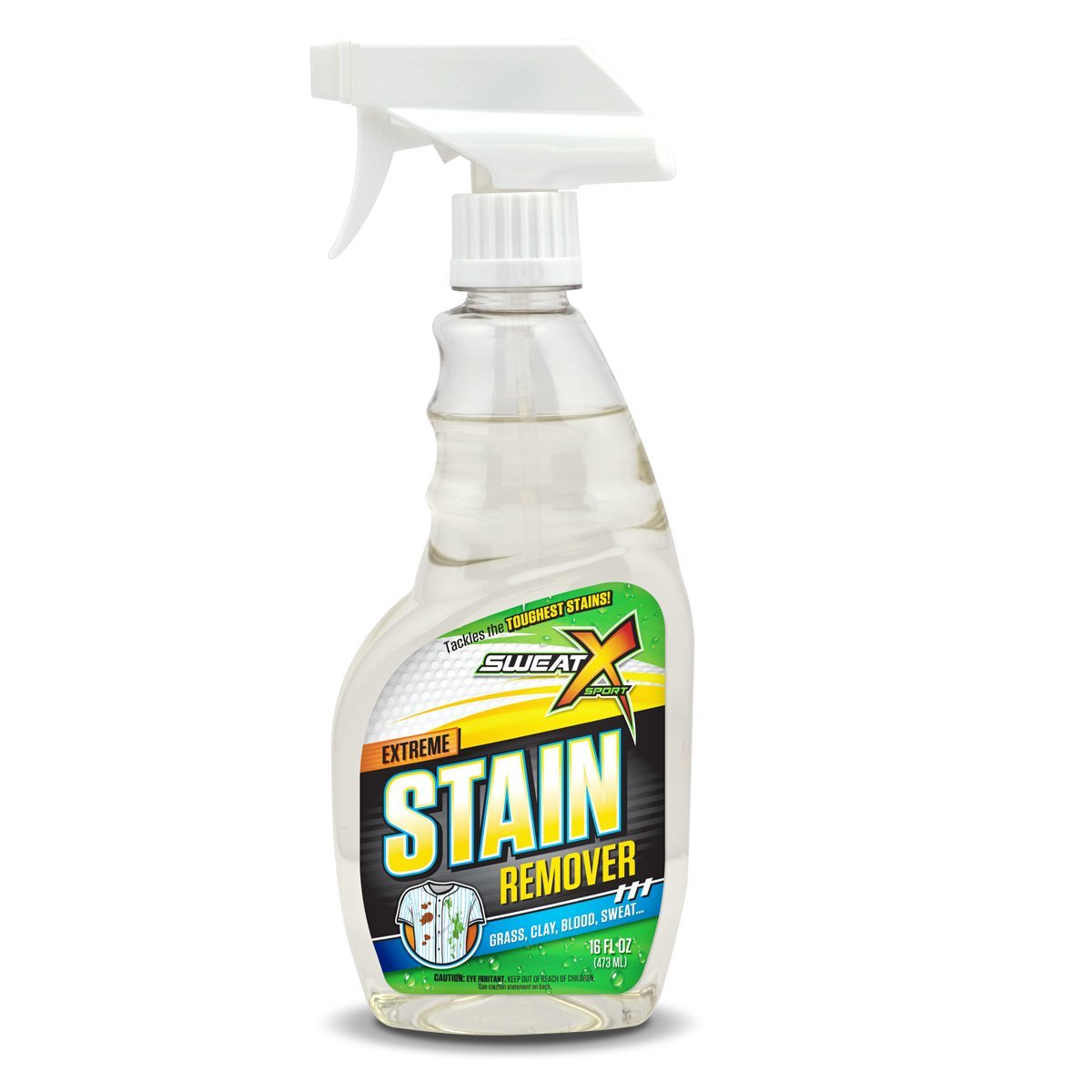 Photo 1 of Sweat X Extreme Stain Remover – Multi-Purpose Nontoxic Stain Spray – Advanced Stain Removal for Sport and Activewear – Safe for All Fabrics – Tested Formula with Proven Results – 16 Fl Oz