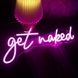 QiaoFei Led Get Naked Neon Sign Letters USB Powered