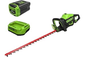 Greenworks 60V 26" Brushless Cordless Battery-Powered Hedge Trimmer, 2.0Ah Battery and Charger Included