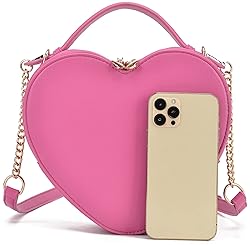 lola mae Heart Shape Satchel Crossbody Purse for