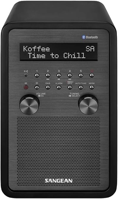 Sangean DDR-60 Bluetooth DAB+ FM-RDS Radio Stereo Speaker Matt Black