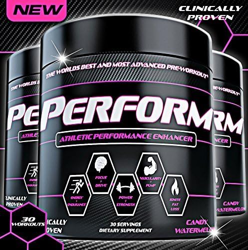 Perform™ Pre Workout - The Best Pre Workout Supplements for Energy, Endurance, Strength, Power, Fat Loss and Pump