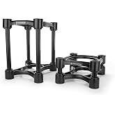 IsoAcoustics Iso-Stand Series Speaker Isolation Stands with Height &amp; Tilt Adjustment: Iso-155 (6.1&rdquo; x 7.5&rdquo;) Pair