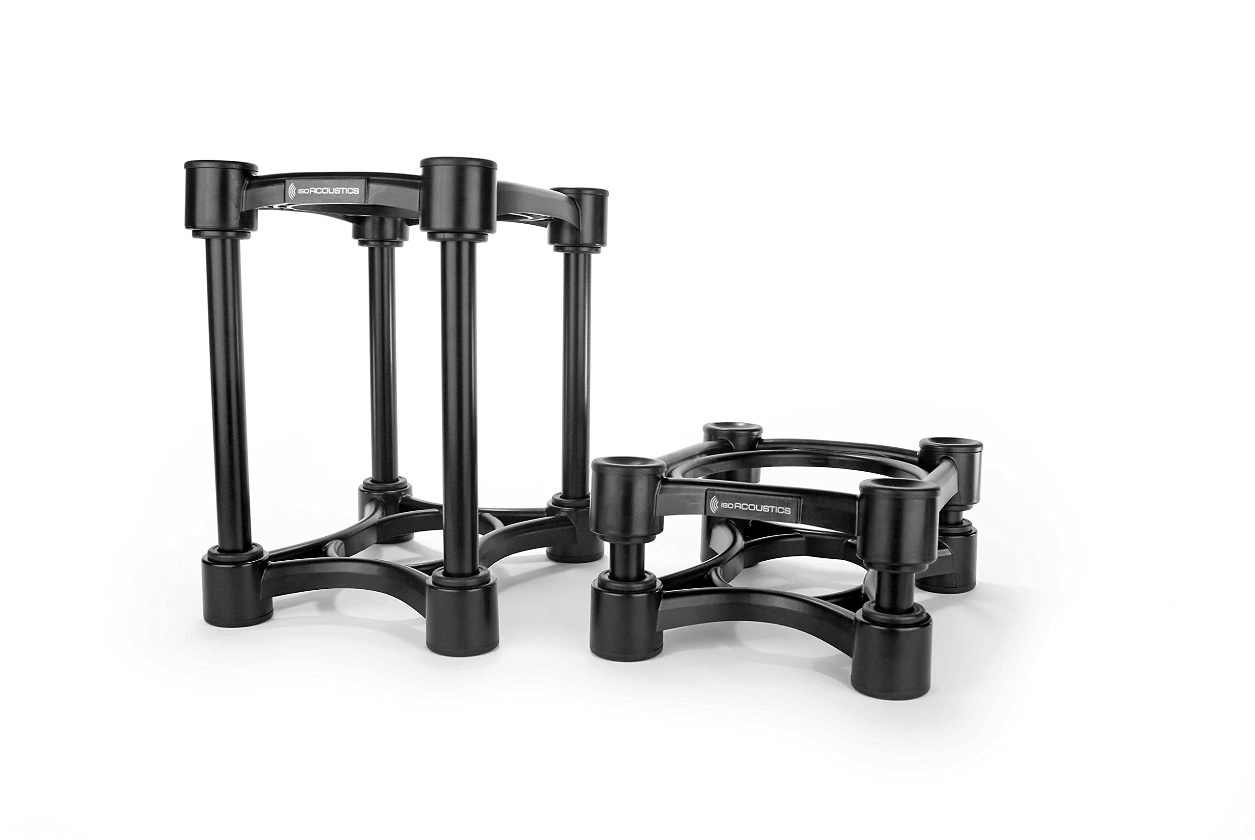 IsoAcoustics Iso-Stand Series Speaker Isolation Stands with Height & Tilt Adjustment: Iso-155 (15.5 x 19 cm) Pair