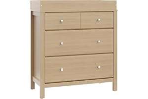 Storkcraft Horizon 3 Drawer Chest with Removable Changing Topper (Driftwood) – GREENGUARD Gold Certified Nursery Dresser, Kids’ Storage Chest with Organizer, Durable and Stylish 3-Drawer Design