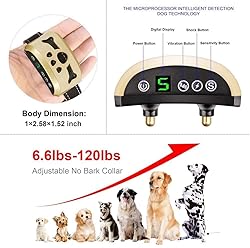 Dog Bark Collar -7 Adjustable Sensitivity and