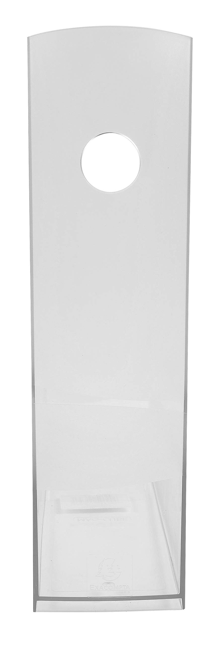 Exacompta - Ref 18223D - Magazine File MAG-CUBE - 266 x 82 x 305mm, Finger Hole on Spine, Suitable for A4+ Documents, Large Storage Capacity - Office Clear (Pack of 6)