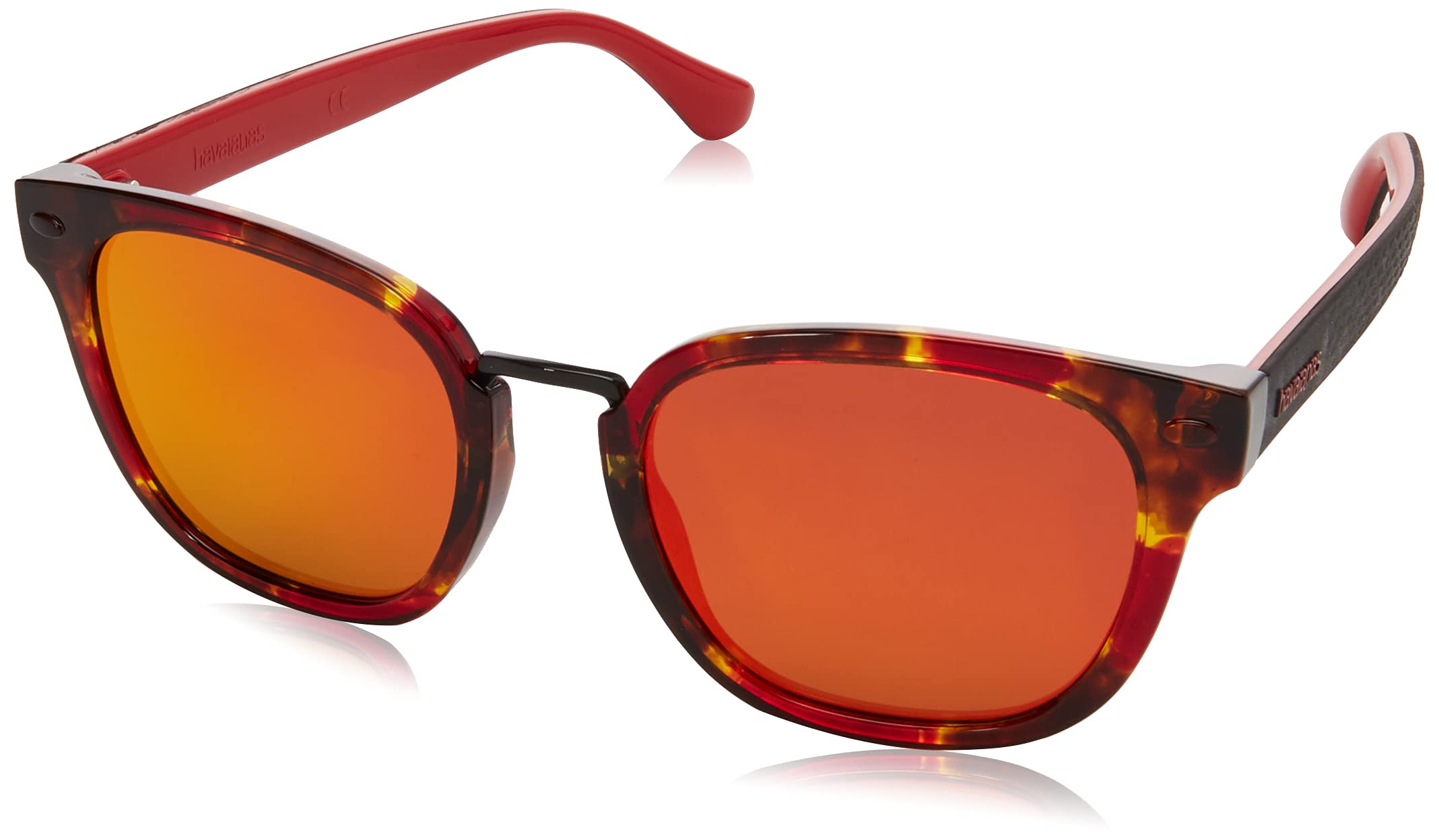 Havaianas Unisex Adults’ GUAECA Sunglasses, HAVAN RED, 52