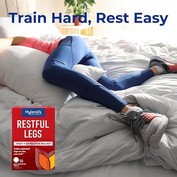 HYLAND’S RESTFUL LEGS TABLETS, NATURAL ITCHING, CRAWLING, TINGLING AND LEG JERK RELIEF, QUICK DISSOLVING TABLETS, 50 COUNT