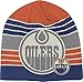NHL Edmonton Oilers Men's Face-Off Loud Beanie Knit Cap, One Size, Orange