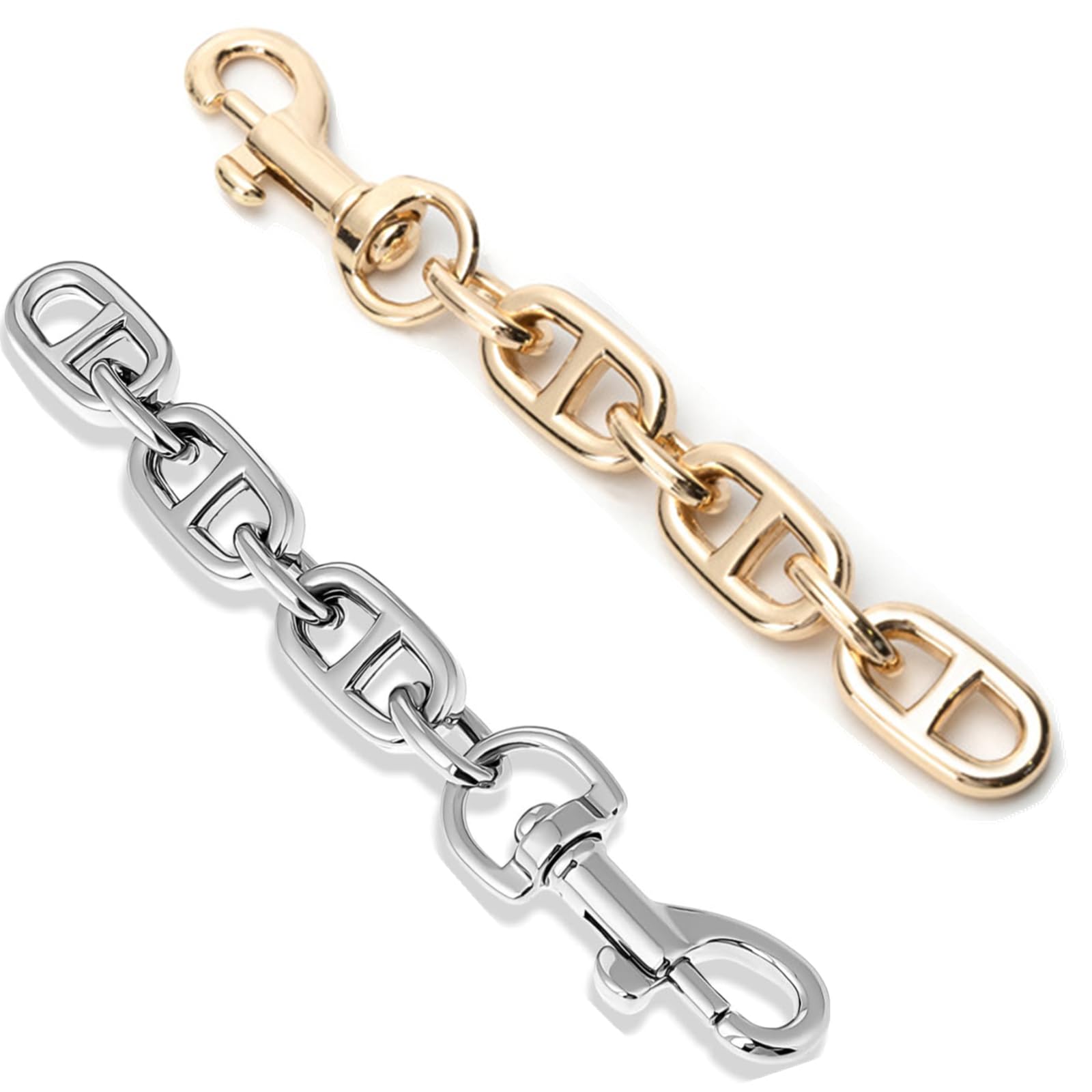 Bag Extender Chain, 2 Pcs Handbag Strap Extender Handbag Chain Bag Strap Extender Bag Chain Purse Replacement Bag Making Accessories for Women Purse Handbags Shoulder Bag Decoration, 4.7 in