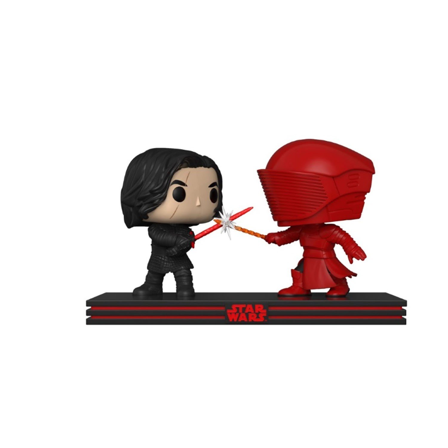 Funko - Figurine Star Wars - Bi-Pack Movie Moments Clash on the Supremacy Bi-Pack Kylo & Praetorian Guard Pop 10cm - 0889698325592