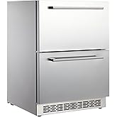 GarveeLife 33 in Refrigerators, 5.12 Cu.Ft Under Counter Refrigerator with Removable Inside Basket, Built-In and Freestanding