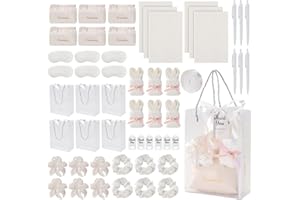 55-Piece Baby Shower Game Winner Prize Set, Including Hair Ties, Eye Mask, Makeup Bag and Gift Bag, Suitable for Baby Shower 