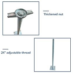 GaeaAuto 4 Pack 24" Adjustable Leveling Jacks Feet