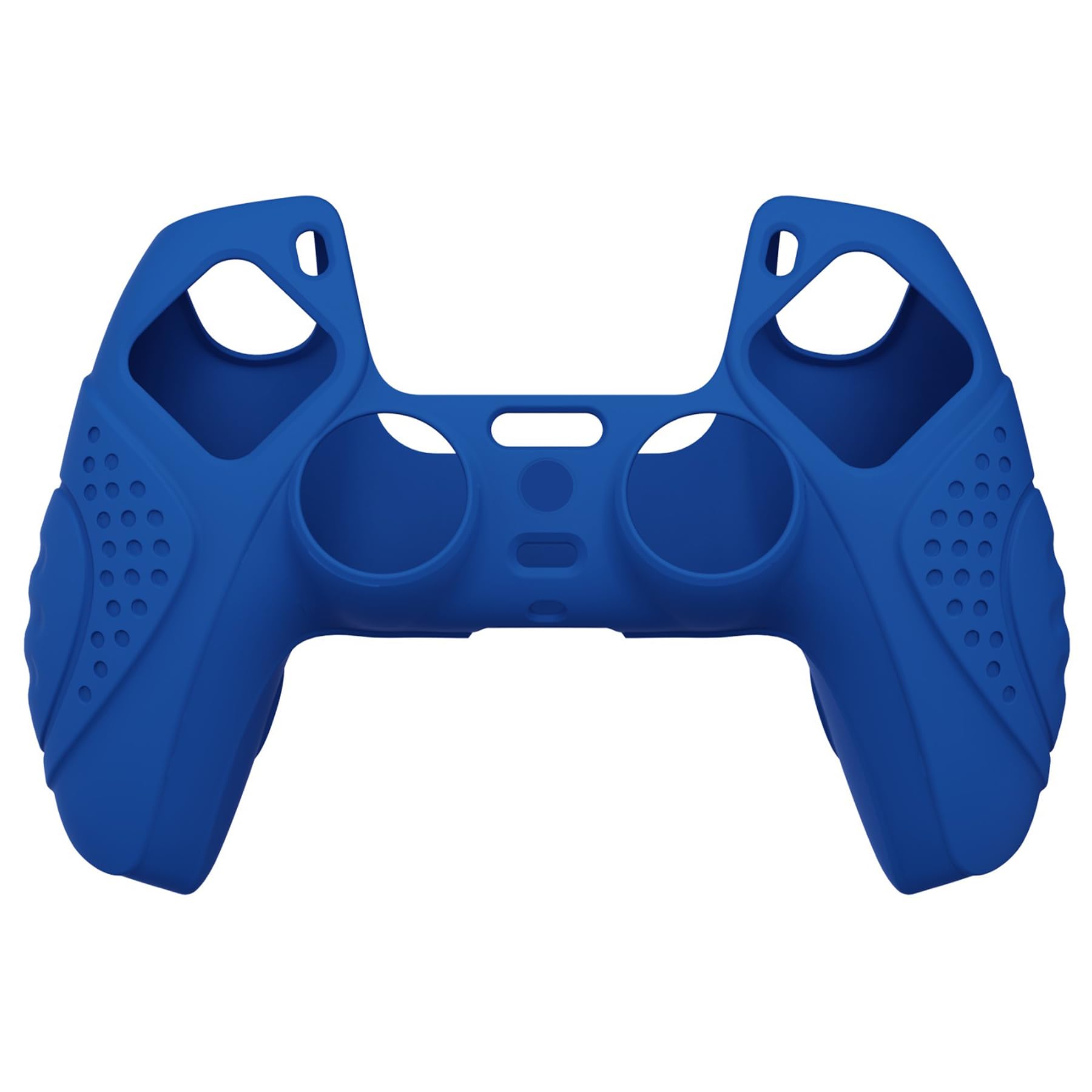eXtremeRate PlayVital Guardian Edition Blue Ergonomic Soft Anti-Slip Controller Silicone Case Cover for ps5, Rubber Protector Skins with Black Joystick Caps for ps5 Controller