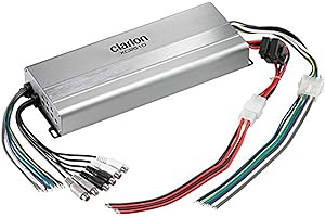 Clarion XC2510 700W Peak Ultra Compact 5/4/3 Channel XC Series Micro Class D Marine Amplifier,Silver