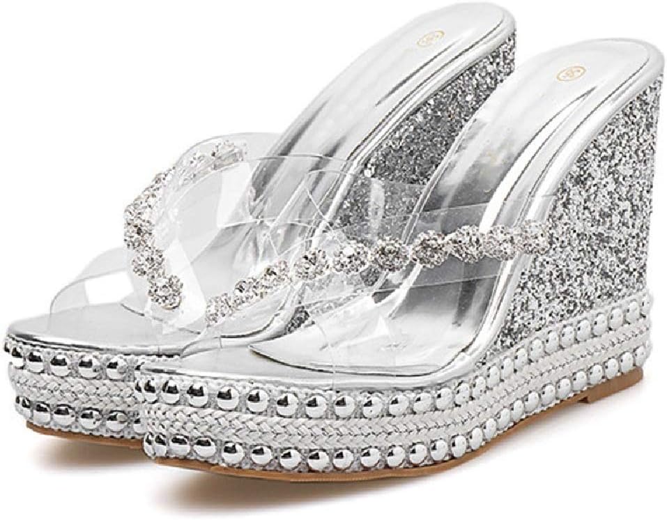 silver bling sandals