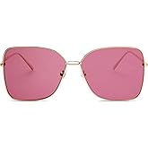 SOJOS Trendy Square Oversized Sunglasses Womens Mens UV400 Big Large Designer Shades SJ1082