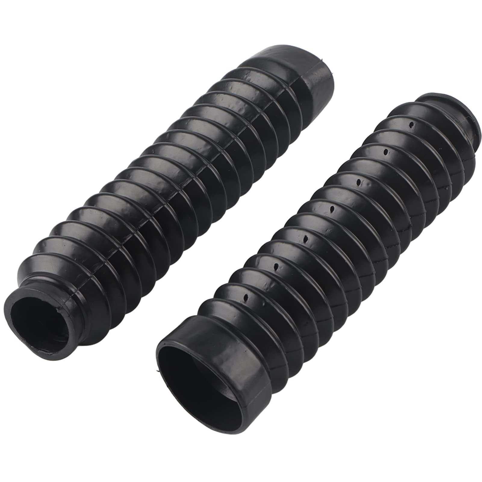 1 Pair Motorcycle Front Shock Cover, Motorcycle Front Fork Tubes Boots Rubber Sleeve Dust Cover Gaiters Gators Universal Shock Cover Black for CQR ATV Dirt Bike.-for fork gaiters motocross motor