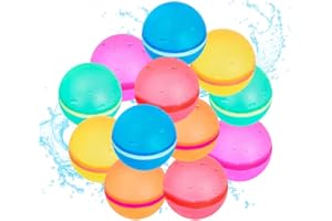 Yohaki water reusable water balloons magnetic silicone for pool outdoor bath backyard slides refillable summer bunch toy outdoor silicone biodegradable party quick essentials games (6)
