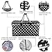 DKISEE Large Size Insulated Picnic Basket 30L folding Cooler Bag Zip Closure Basket with Carrying Handles (Black)
