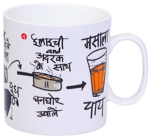 Clay Craft Masala Chai, Coffee / Milk Mug, 390ml/8.4cm (1 piece)