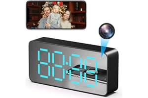DAIFAC WiFi Clock Hidden Camera HD 1080P Wireless Nanny Spy Camera with Night Vision Motion Detection Camera for Indoor Security