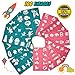 Face Paint Stencils Kit 100 Pieces, Large Medium Small Reusable, Thick Body Painting Stencil - Great for Birthdays, Fundraisers, Halloween, Christmas Party