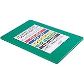 BAKI Commercial Plastic Cutting Board, Green, 18X12(45X30CM), 0.4"(1CM) Thickness, Increased Surface & Thickness, Perfect to 