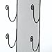 Wine / Towel Rack Wall Mounted - PREMIUM QUALITY, Decorative Metal Decor Style Design With Strong Iron Mesh Backing ( Holds 6 Bottles )