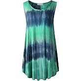 LARACE Tank Tops for Women Plus Size Sleevelss Tunic Casual Summer Clothes Swing Shirts for Leggings