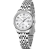 Taxau Womens Watch Luxury Dress Gold Silver Two Tone Stainless Steel Watches for Women Waterproof Small Simple Easy Read Ladies Watch Dainty Analog Quartz Women's Wrist Watches Reloj para Mujer