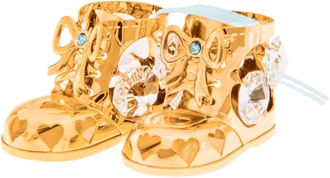 swarovski crystal baby booties