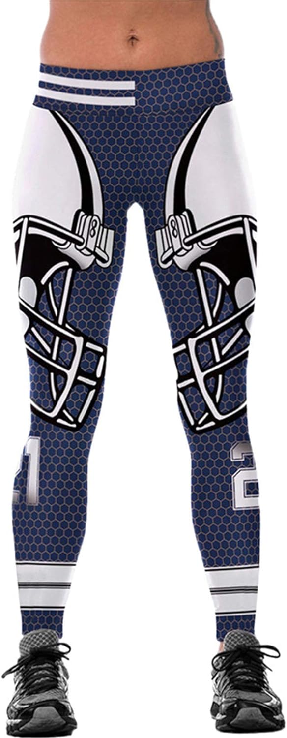 COCOLEGGINGS Girls Digital Print Elastic Waist Workout