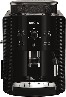 Essential EA810870 Macchina per caffe espresso, Riscaldamento rapido, Beccuccio caffè regolabile, 1450W, Nero