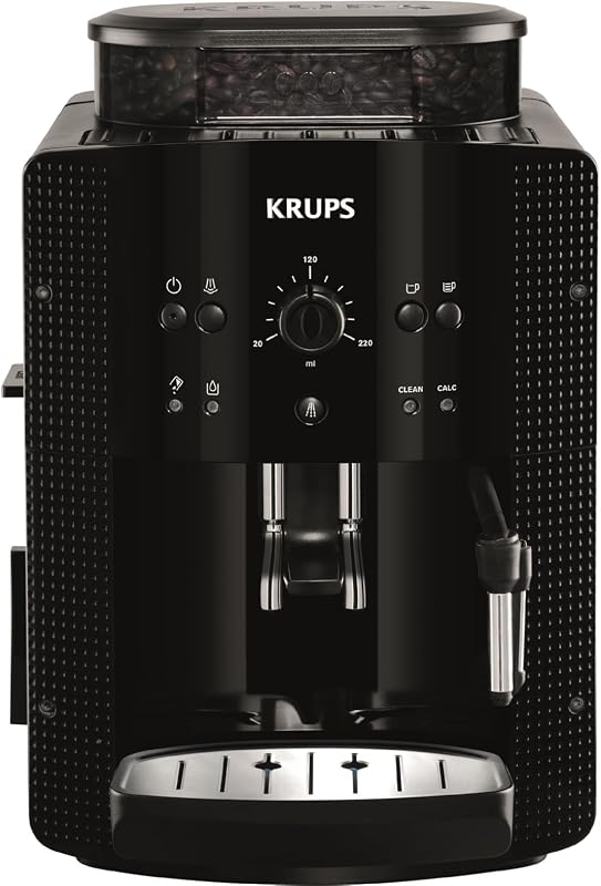 Essential EA810870 Macchina per caffe espresso, Riscaldamento rapido, Beccuccio caffè regolabile, 1450W, Nero