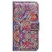 Bcov Case for iPhone SE 2022/iPhone SE 3rd Gen/iPhone SE 2020, Bright Paisley Pattern Wallet Flip Leather Cover Case with Credit Card Slot ID Card Holder Kickstand for iPhone 7/8/SE 2022
