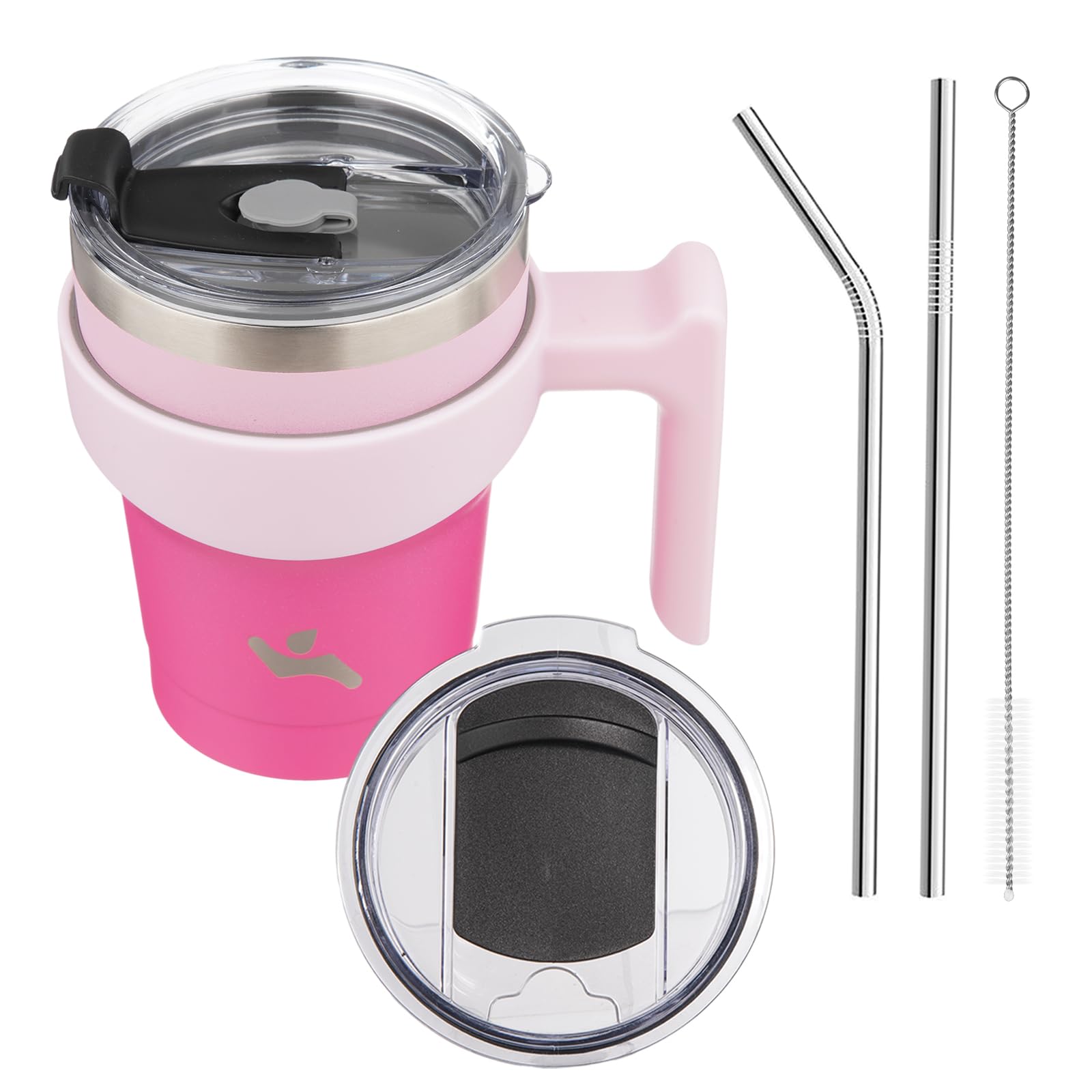Konokyo 10 oz Tumbler with Handle and 2 Straw 2