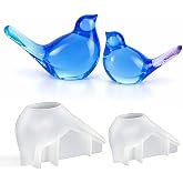 2 Pcs Bird Resin Molds, 3D Bird Silicone Molds for Epoxy Resin Casting | Large and Small Bird Designs for Flower Preservation, Soap, Candle Crafts, Spring Decor, Table Displays and Handmade Gifts