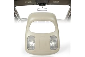 VORGENS Overhead Console Dome Map Lights Interior Map Reading Lights Fit for Dodge Ram 1500/2500/3500/4500/5500, 2002-2010#Replace 1DK78BD1AA Overhead Roof Dome Lights