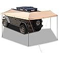 ALL-TOP Vehicle Awning 270 Degree 8.2' Rooftop Pull-Out Retractable 4x4 Weather-Proof UV50+ Side Awning for SUV/Truck/Van
