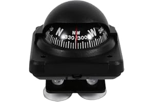 Klanata Car Compass, Boat Compass, Compass for Car Dashboard, Land Navigation Kit, Multi Function Compass for Electronic Vehicle Car Sea Marine Boat Ship Navigation Outdoor Trip